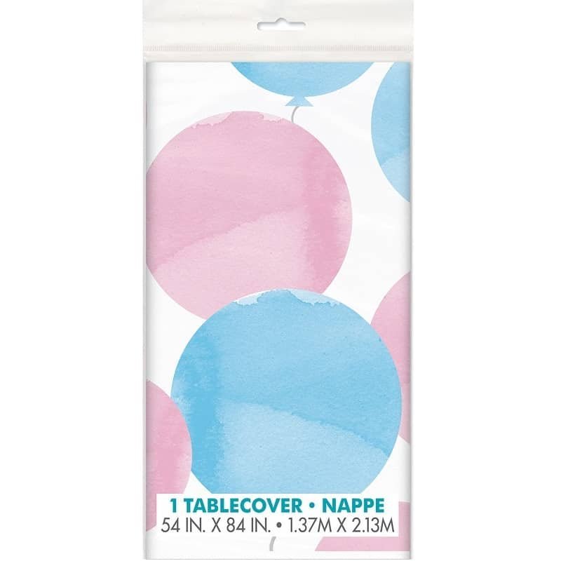 Gender Reveal Table Cover Tablecloth - Party Owls