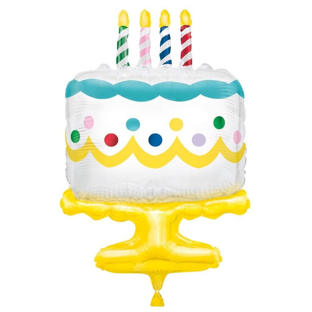 Giant Foil Balloon 63.5CM Birthday Cake 54985 - Party Owls