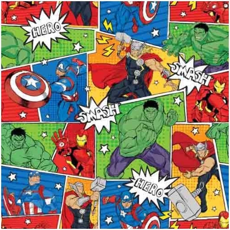 Gift Wrap 1 Sheet Folded Marvel Avengers WEW1175 - Party Owls