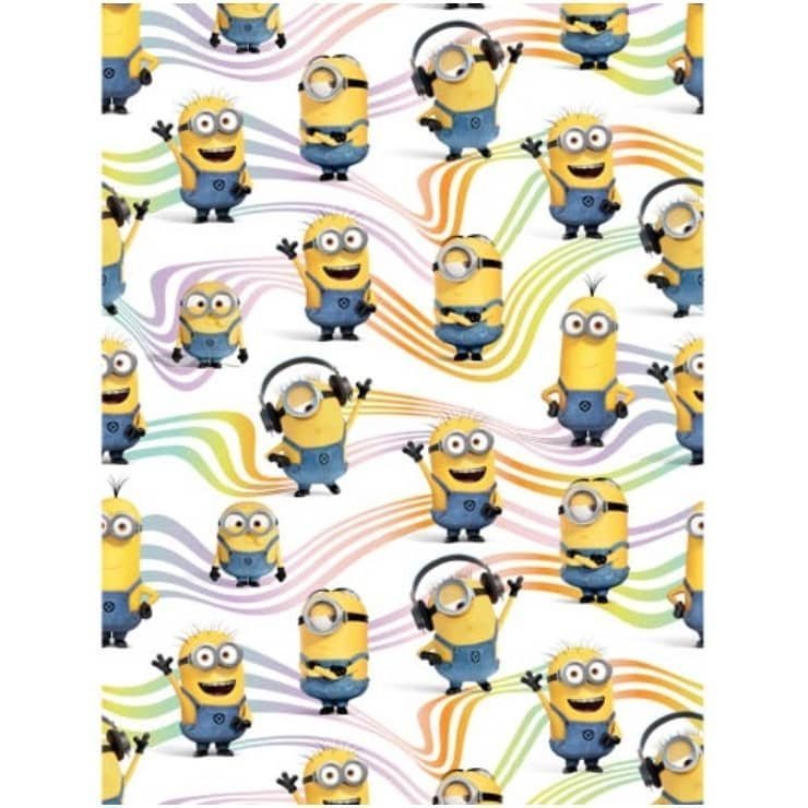 Gift Wrap 1 Sheet Folded Minions WEW1130 - Party Owls