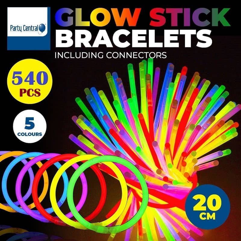 Glow Sticks 540pk (36 Tubes) Glow In The Dark Party Multi-colour 242467 - Party Owls