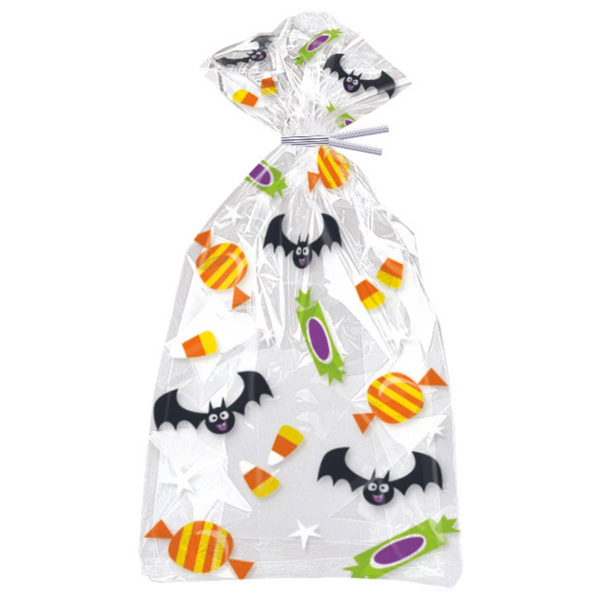 Halloween Cello Bags 20pk Bats & Candy Party Bags - Party Owls