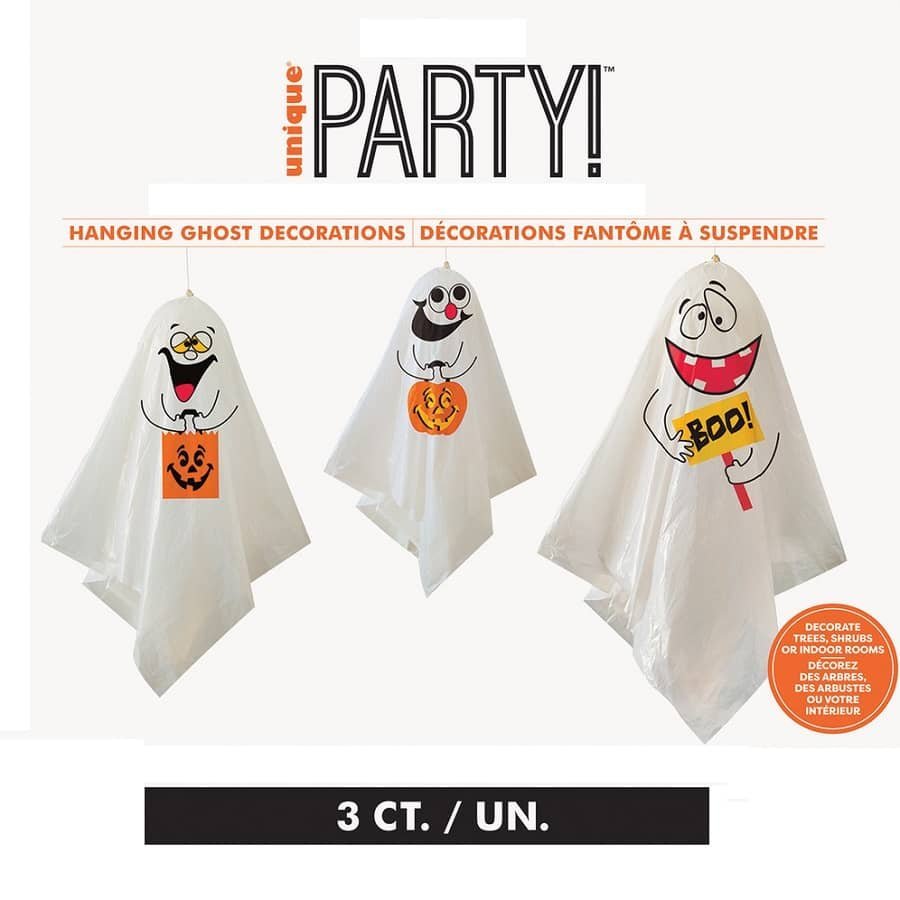 Halloween Ghosts Hanging Decorations 3pk  88048 - Party Owls