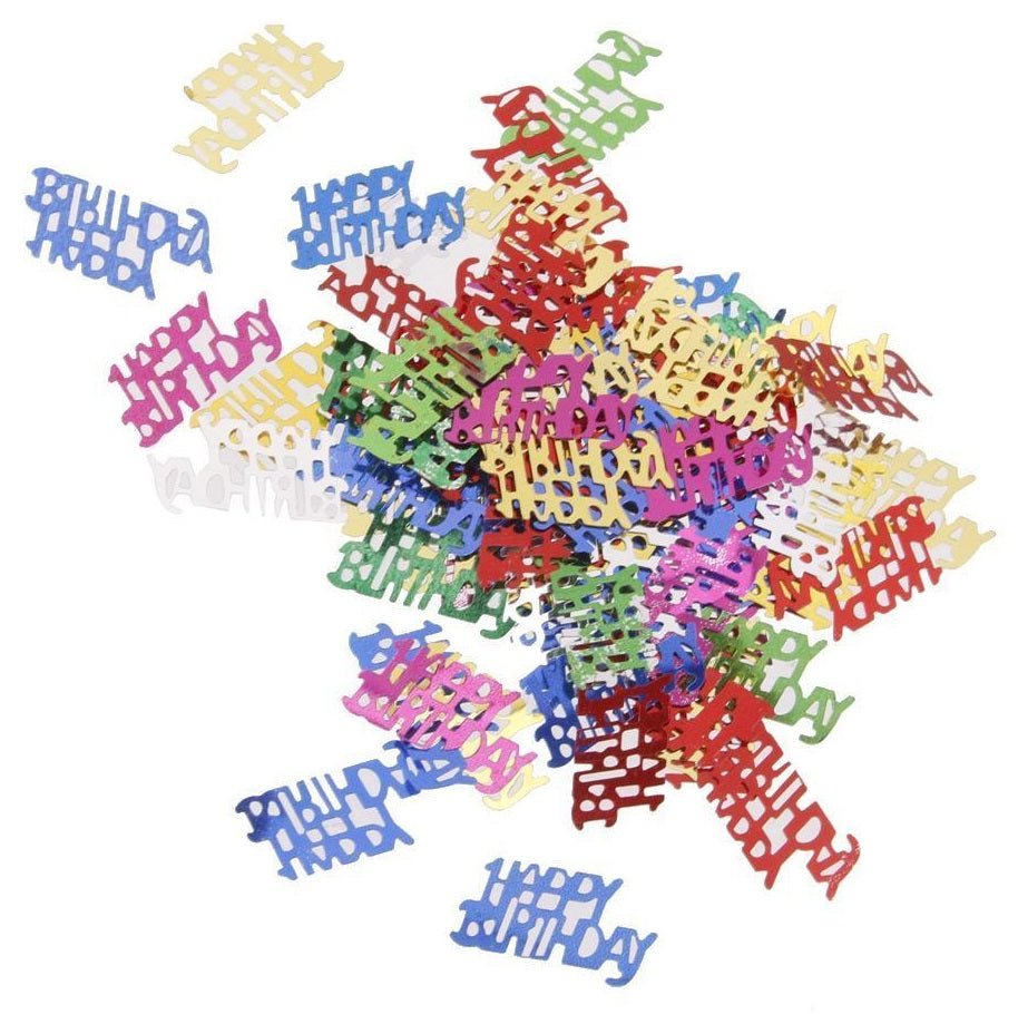 Happy Birthday Confetti Table Decorations Multi-colour - Party Owls