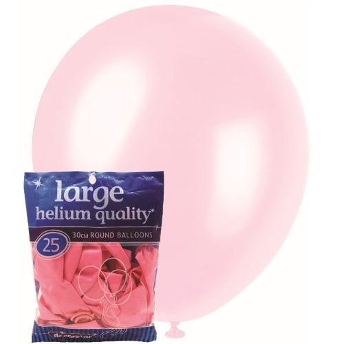 Lovely Pink Solid Colour Latex Balloons 30cm (12") 25pk MFBD-2529 - Party Owls