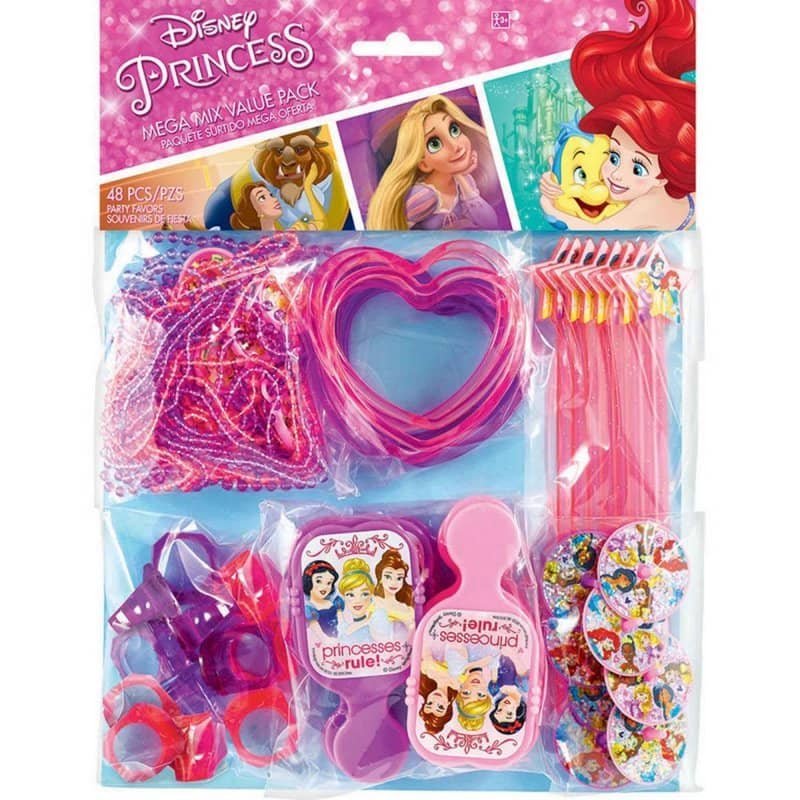 Disney Princess Mega Mix Party Favours 48PCS Value Pack 397323 - Party Owls