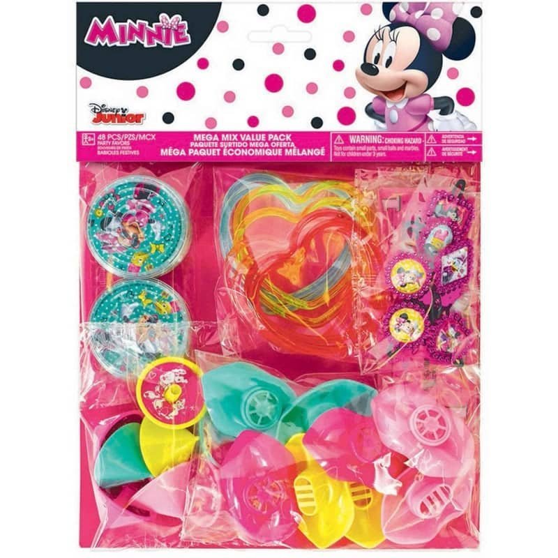 Disney Minnie Mouse Mega Mix Favours 48PCS Value Pack