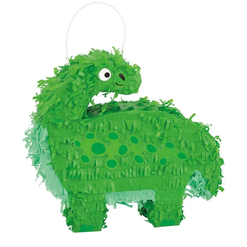 Mini Pinata Green Dino Dinosaurs Party Game Activities 73892 - Party Owls