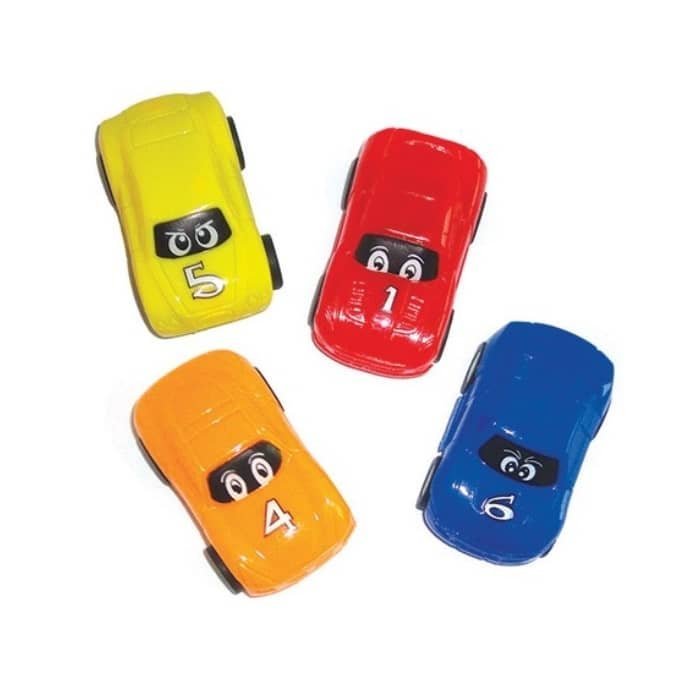 Mini Pull Back Racing Cars 4pk Party Favour E2238 - Party Owls