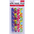 Nail Files 4pk Multi-colour Double Side Emery Boards 81301 - Party Owls