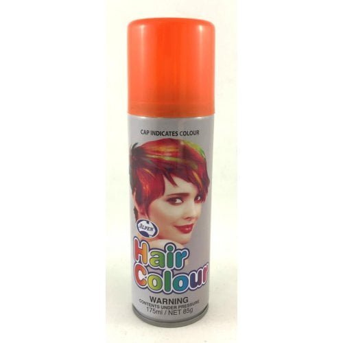 Orange Hair Spray 175ML Temporary Plain Coloured Hairspray 208235 - Party Owls