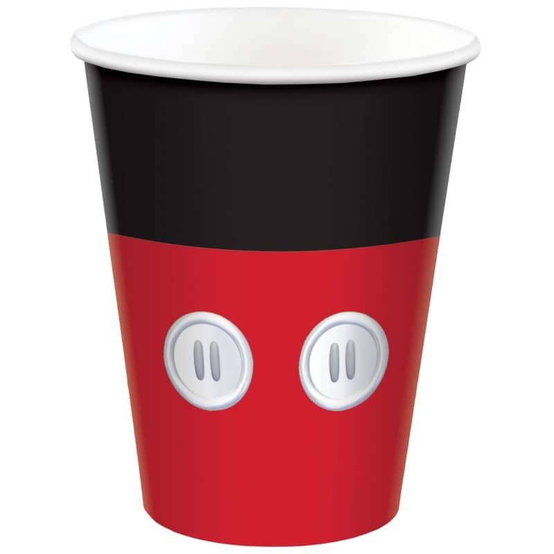 Mickey Mouse Paper Cups 8pk  582480 - Party Owls