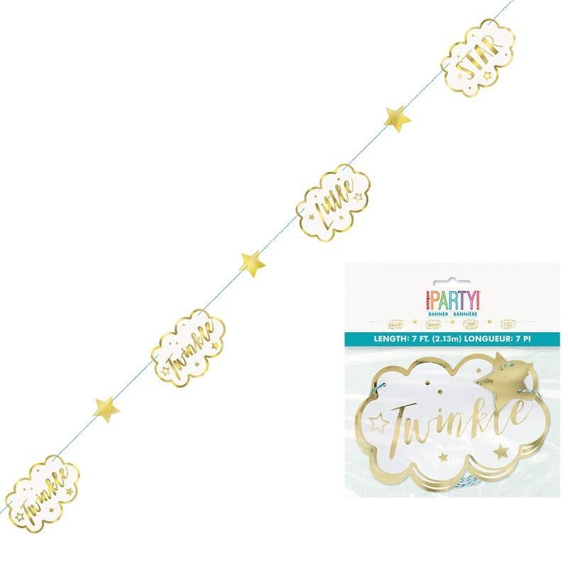 Twinkle Little Star Paper Garland 2.13M 72419 - Party Owls