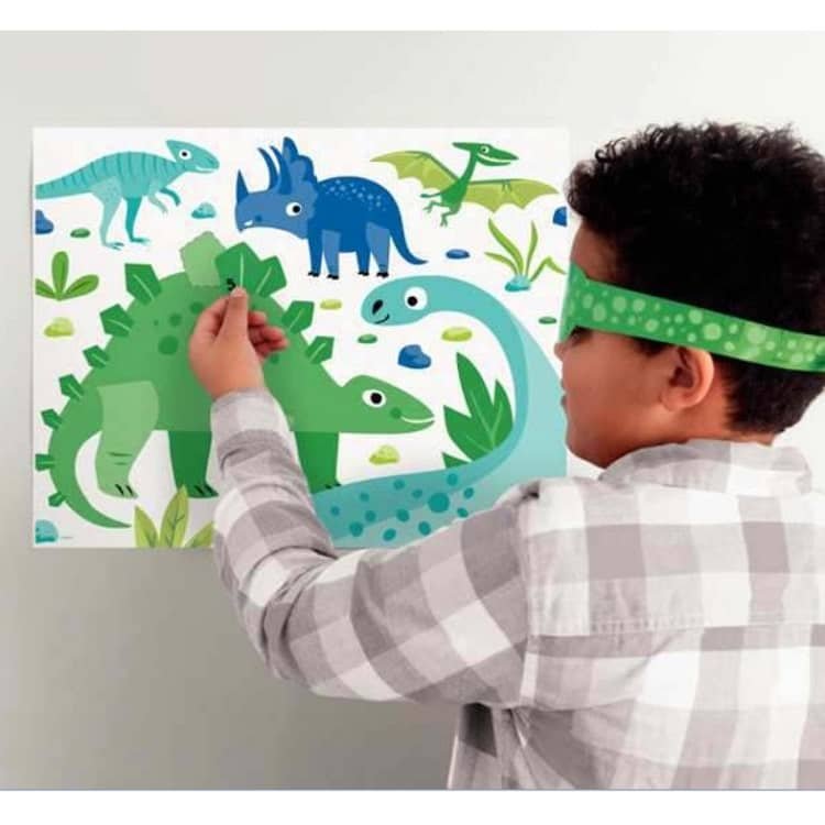 Dinosaurs Blindfold Party Game 78319 - Party Owls