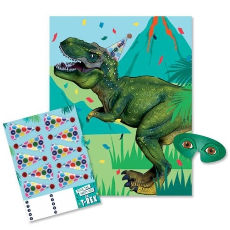 Party Game Dino Dinosaurs Blindfold E7409 - Party Owls