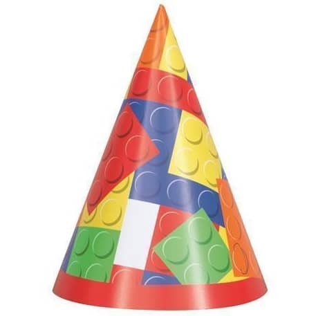 Party Hats 8pk LEGO Style Building Blocks 58241 - Party Owls