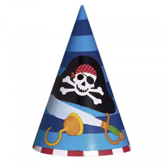 Pirate Party Hats 8pk Party Accessories 259877 - Party Owls