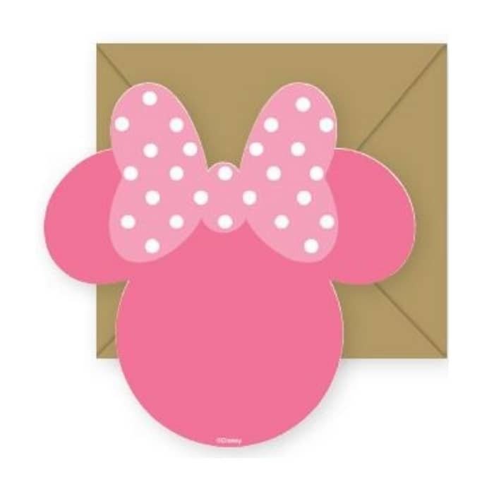 Disney Minnie Mouse Postcard Party Invitations 8pk E5866 - Party Owls