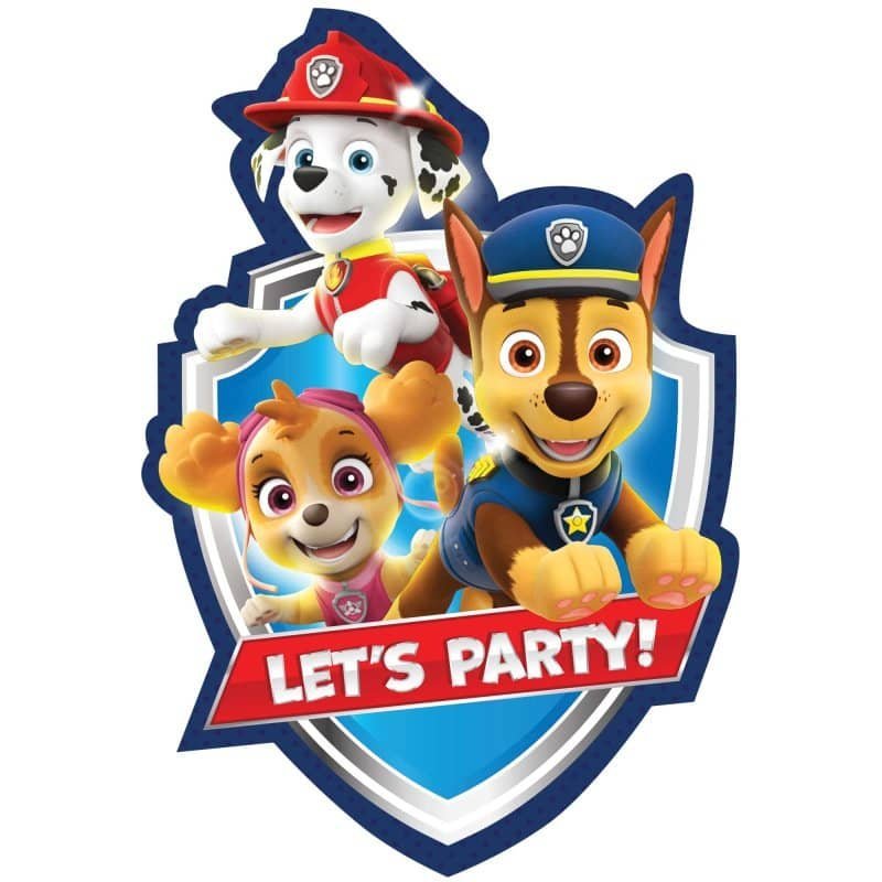 PAW Patrol Party Invitations 8pk 492441 - Party Owls