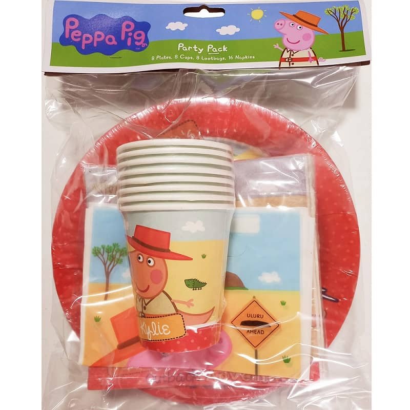 Peppa Pig Australian Adventure Party Pack 40pk 817886 - Party Owls