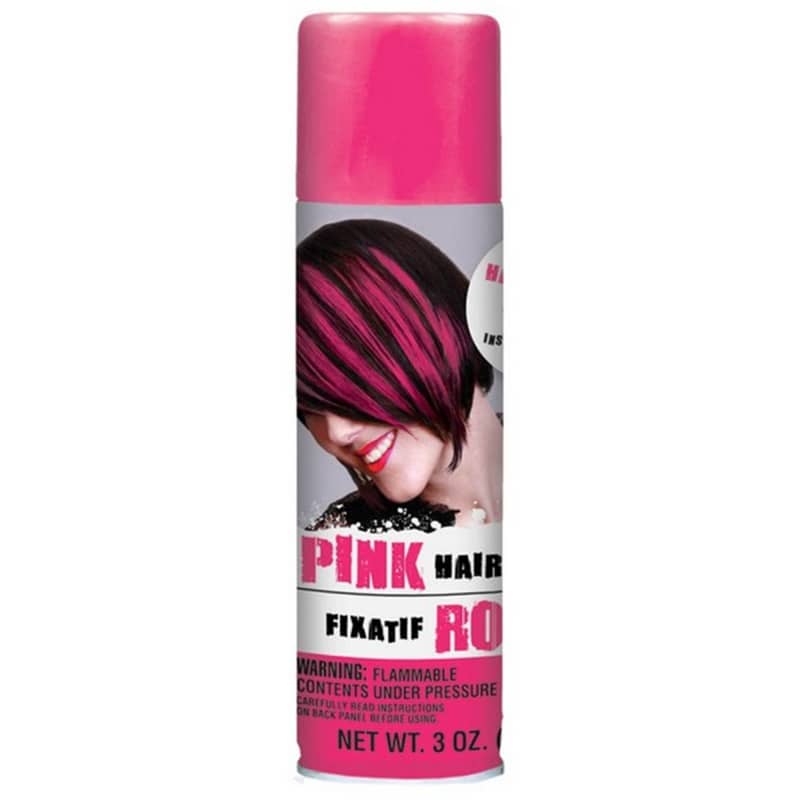 Pink Hair Spray 85g (3oz.) Temporary Neon Coloured Hairspray - Party Owls