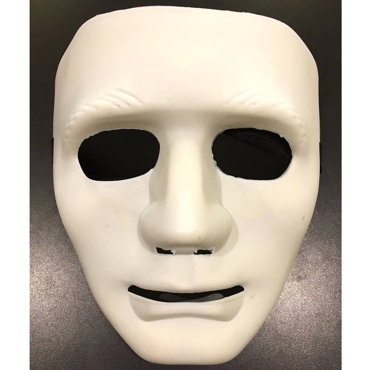 Plain White Full Face Plastic Mask - Party Owls