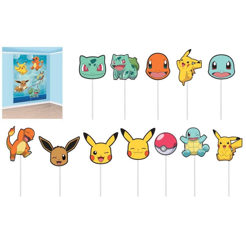 Pokemon Classic Scene Setter With 12 Photo Props - Party Owls