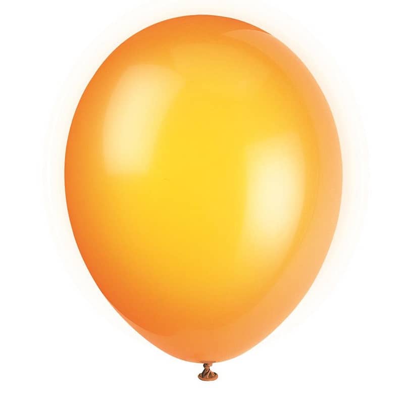 Premium Citrus Orange Latex Balloons 30CM (12") 10pk Solid Colour - Party Owls