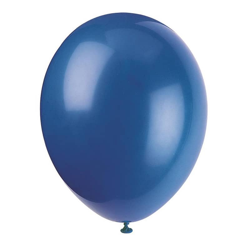 Premium Evening Blue Latex Balloons 30CM (12") 10pk Solid Colour - Party Owls