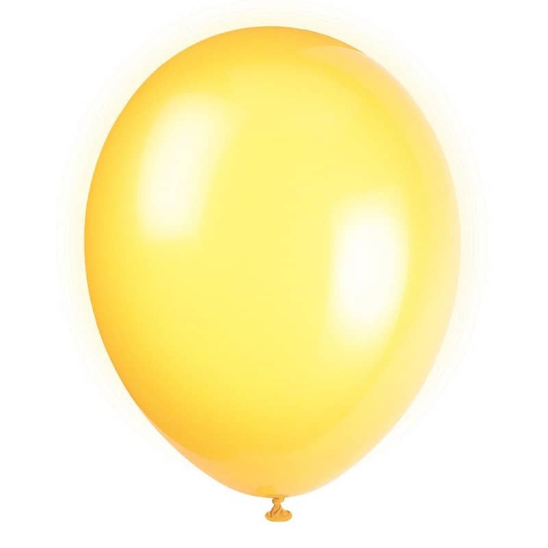 Premium Lemon Yellow Latex Balloons 30CM (12") 10pk Solid Colour - Party Owls