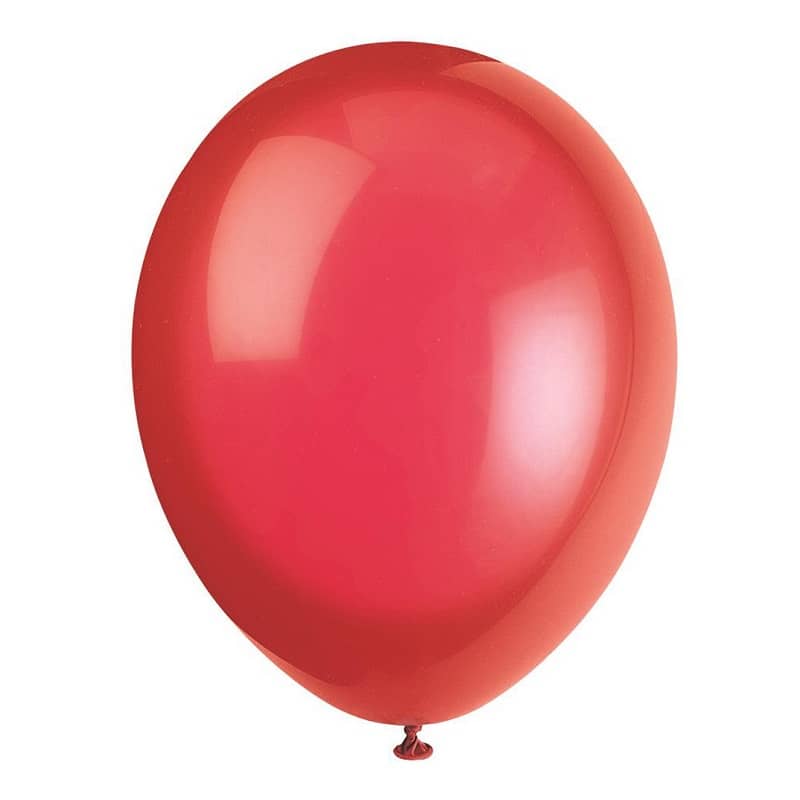 Premium Scarlet Red Latex Balloons 30CM (12") 10pk Solid Colour - Party Owls