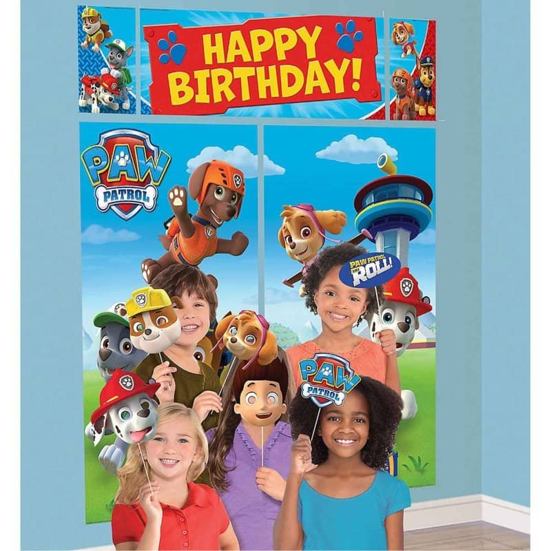 PAW Patrol Scene Setter With 12 Photo Props Backdrop  670756 - Party Owls
