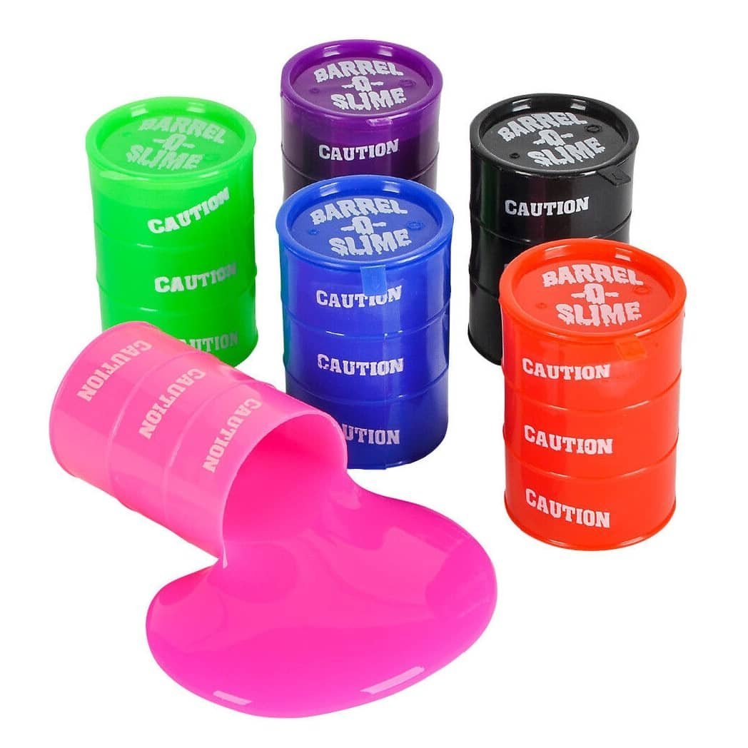 Slime In A Barrel 110g 6pk Party Favour 207039 - Party Owls