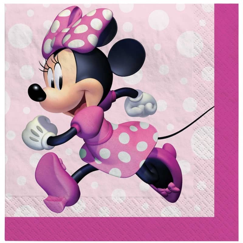 Disney Minnie Mouse Forever Beverage Napkins 16pk 502492 - Party Owls