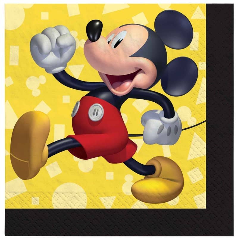Mickey Mouse Forever Beverage Napkins 16pk   502480 - Party Owls