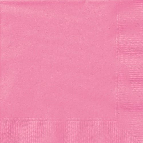 Hot Pink Solid Colour Beverage Napkins 20pk Serviettes 31391 - Party Owls