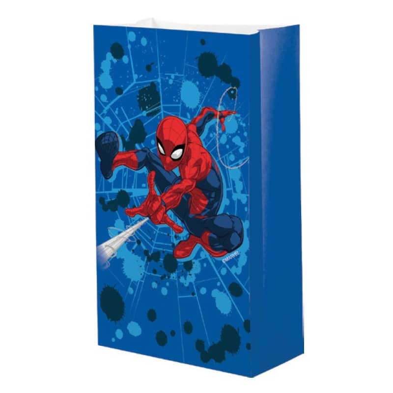 Spider-Man Paper Party Bags 8pk - Party Owls