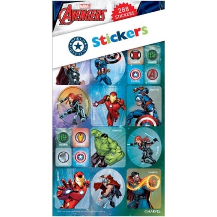 Marvel Avengers Sticker Book 288pk (12 Sheets) Party Favours WEB6059 - Party Owls