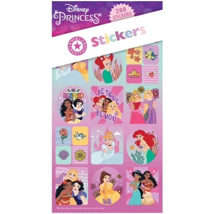 Sticker Book 288pk Disney Princess Party Favour WEB6073 - Party Owls