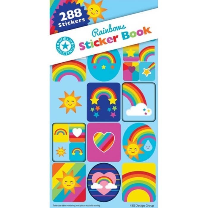 Sticker Book 288pk Rainbows Party Favour WEB5924 - Party Owls