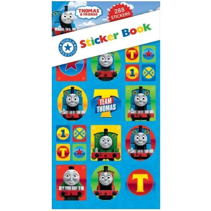 Thomas The Tank Engine Sticker Book 288pk (12 Sheets) Party Favours WEB5840 - Party Owls