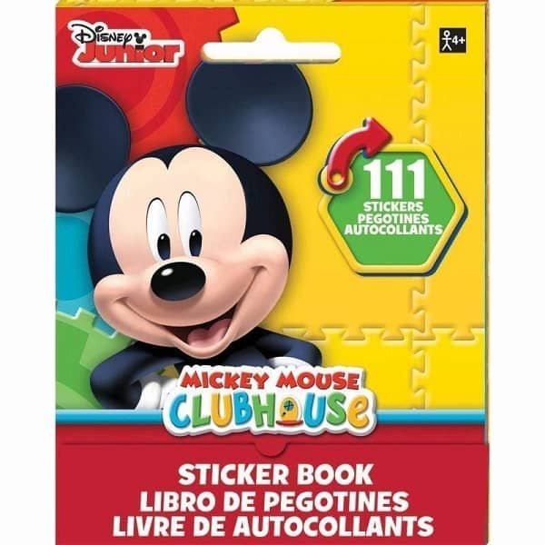 Mickey Mouse Sticker Booklet 111pk Party Favour 150233 - Party Owls