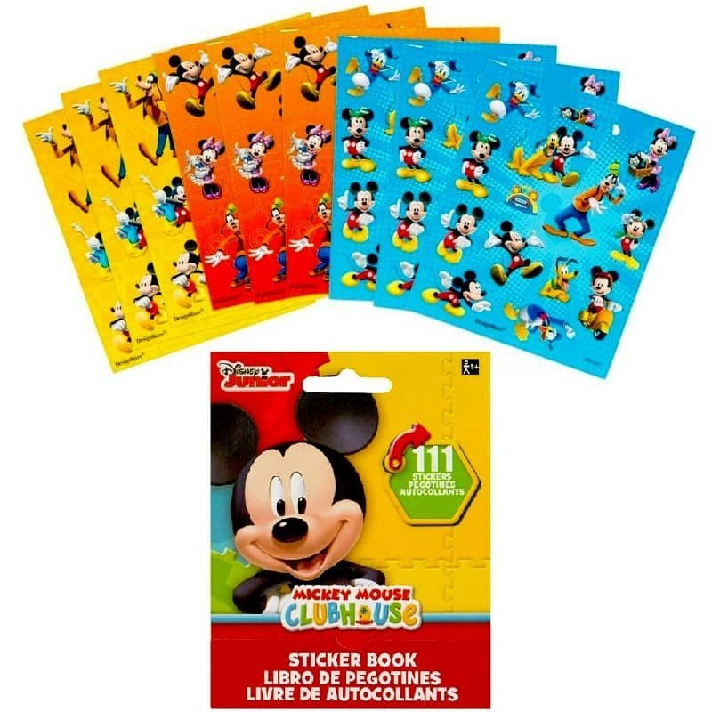 Sticker Booklet 111pk Mickey Mouse Party Favour 150233 - Party Owls