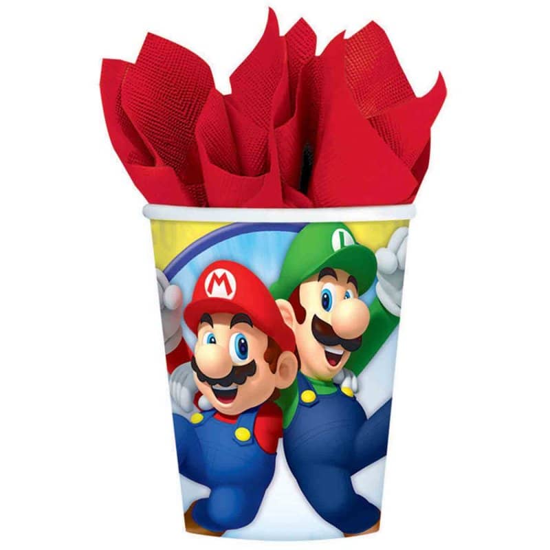 Super Mario Bros. Paper Cups 8pk - Party Owls