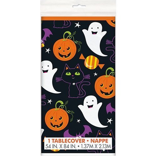 Halloween Cat & Pumpkin Horror Table Cover Tablecloth  78003 - Party Owls