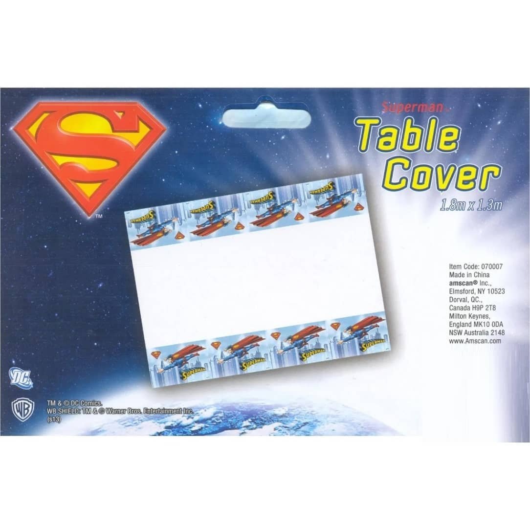 Superman Table Cover Tablecloth 070007 - Party Owls