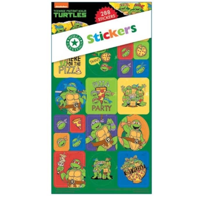 Teenage Mutant Ninja Turtles Sticker Book 288pk (12 Sheets) TMNT - Party Owls