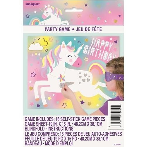 Unicorn Paper Party Blindfold Game 72499 - Party Owls