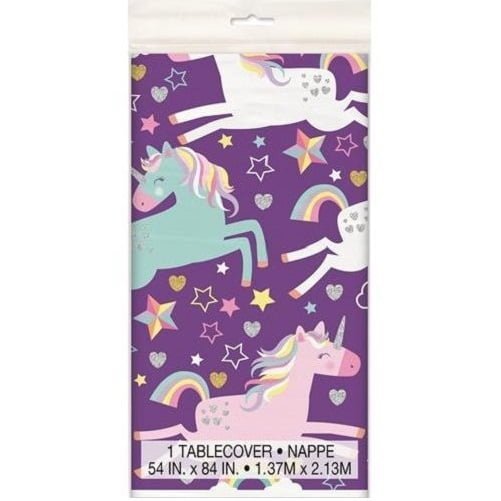 Unicorn Plastic Table Cover Tablecloth 72493 - Party Owls