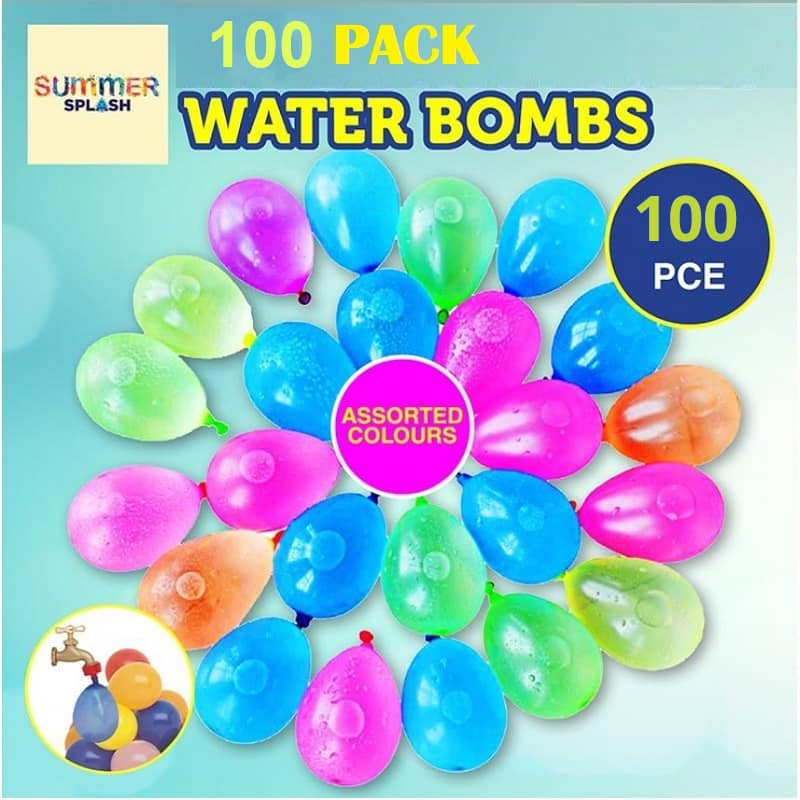 Water Bomb Balloons 100pk Multi-coloured - Party Owls